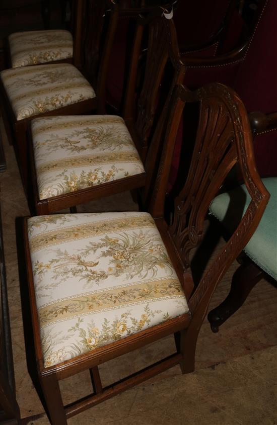 4 George III dining chairs(-)
